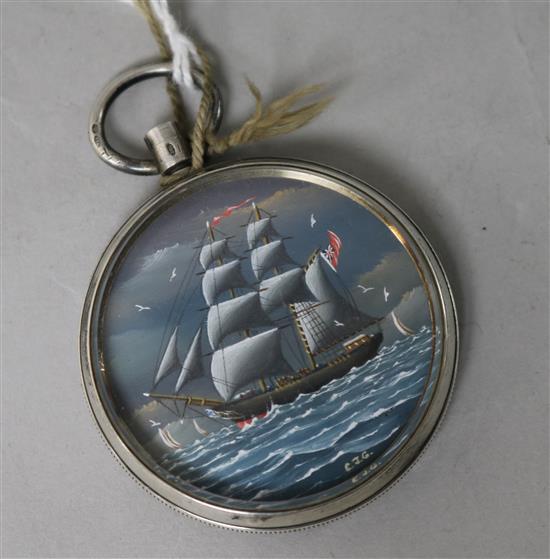 Christopher Guise (20th Century), miniature ship portrait of the brig William of Rye,